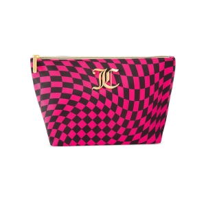 Juicy Couture Monogram Makeup Pouch τσαντα γυναικεια ροζ | MTBH-61948