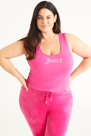 Juicy Couture Plus-Size Small Bling Tank Αριστος γυναικεια Free Love | BOZV-70382