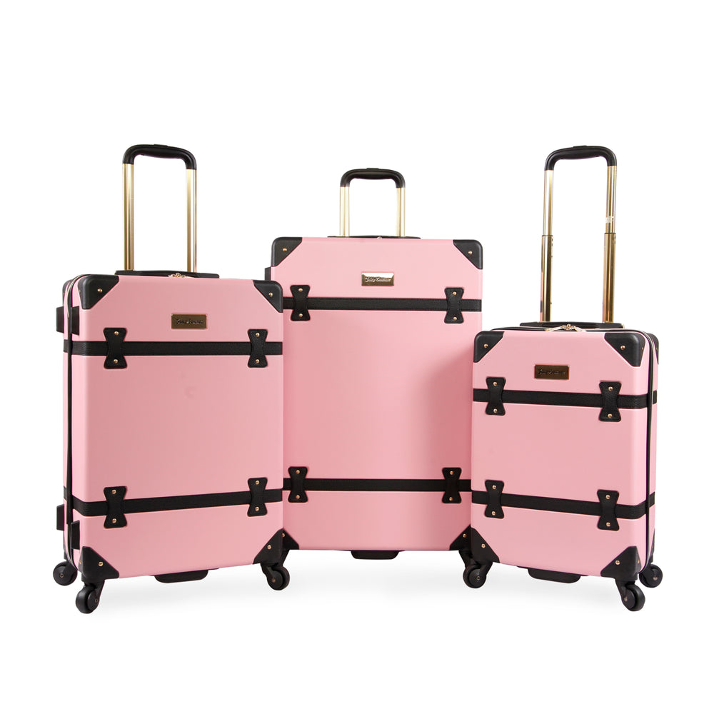 Juicy Couture 3-Piece Hardside Spinner Luggage Set τσαντα γυναικεια ροζ | HJIT-62389