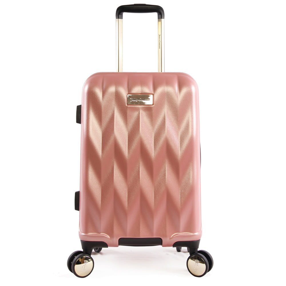 Juicy Couture Carry-On Hardside Spinner Luggage τσαντα γυναικεια ροζ χρυσο χρωμα | GBKY-06582