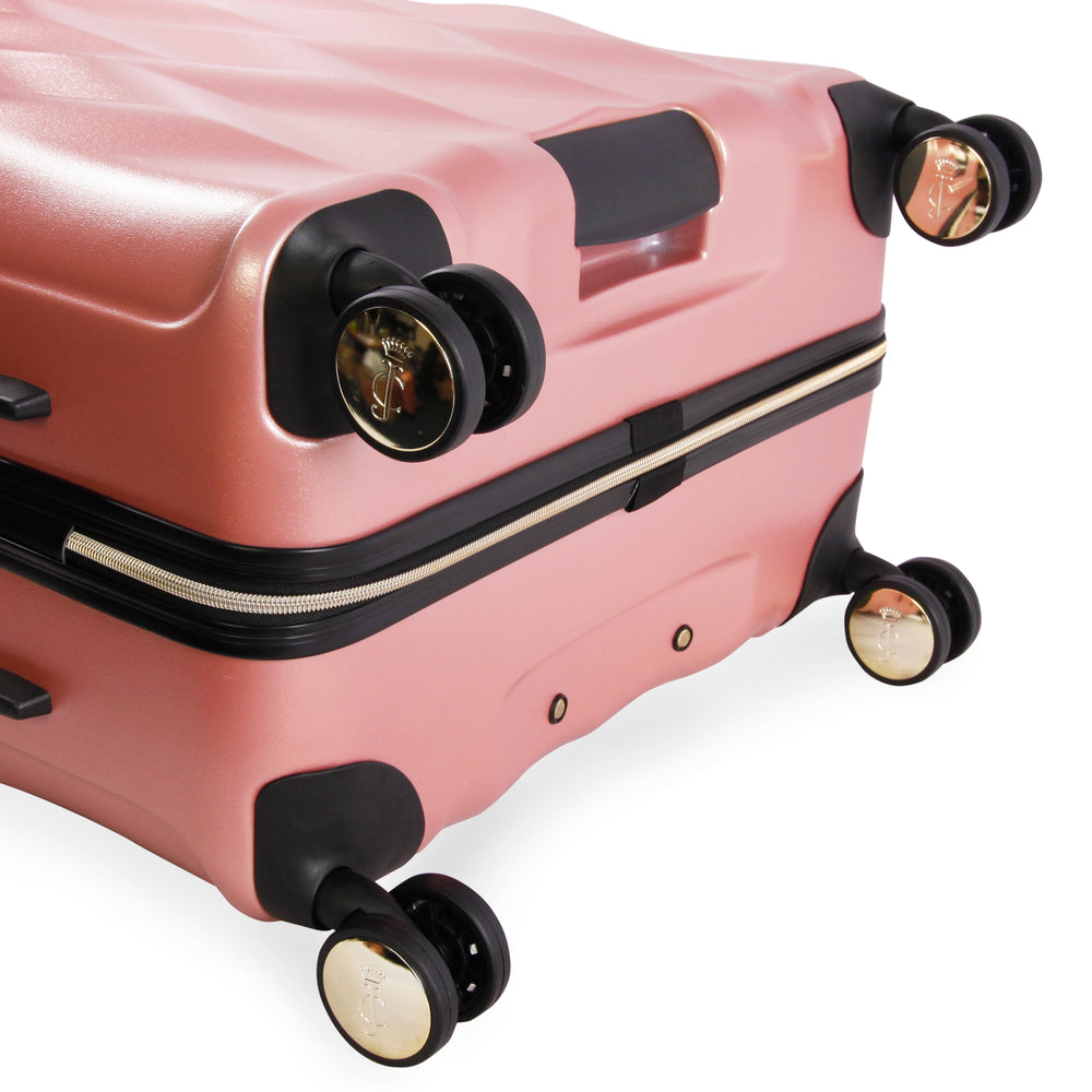 Juicy Couture Carry-On Hardside Spinner Luggage τσαντα γυναικεια ροζ χρυσο χρωμα | GBKY-06582