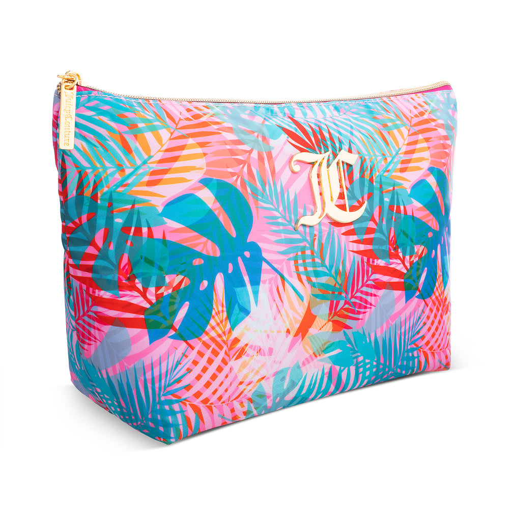 Juicy Couture Monogram Makeup Pouch τσαντα γυναικεια Tropical Palm | TNSL-70254