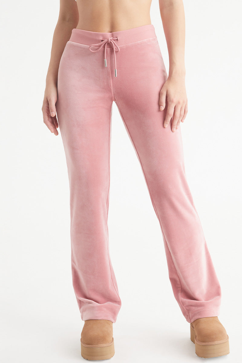 Juicy Couture OG Big Bling Velour παντελονι φορμας γυναικεια ροζ | GPID-03491