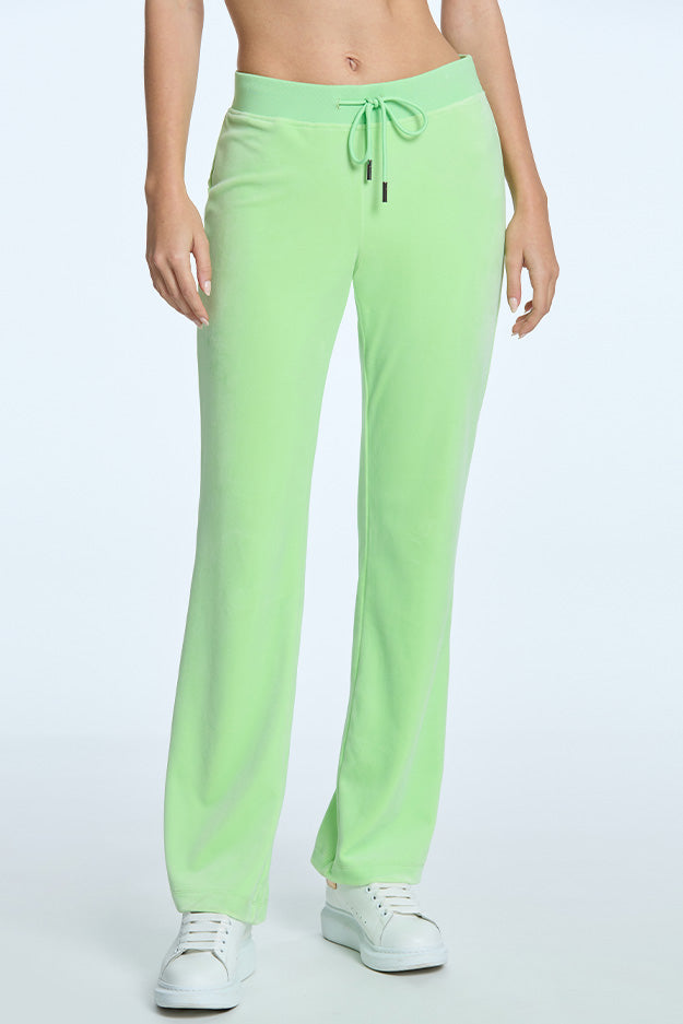 Juicy Couture OG Big Bling Velour παντελονι φορμας γυναικεια Sour Apple | TVSM-23047