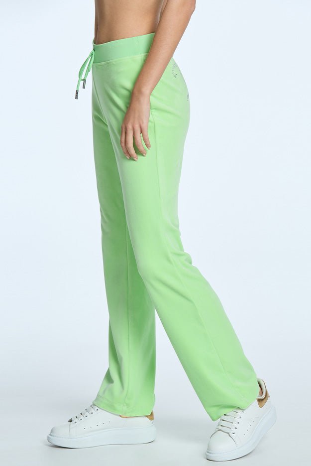 Juicy Couture OG Big Bling Velour παντελονι φορμας γυναικεια Sour Apple | TVSM-23047