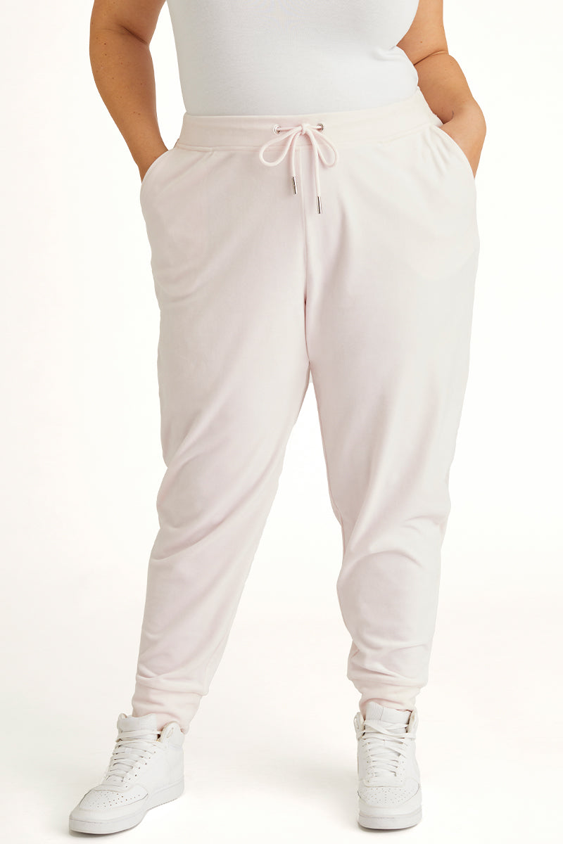 Juicy Couture Plus-Size Big Bling Velour Jogger παντελονι jogger γυναικεια Soft Glow | HYWE-80325