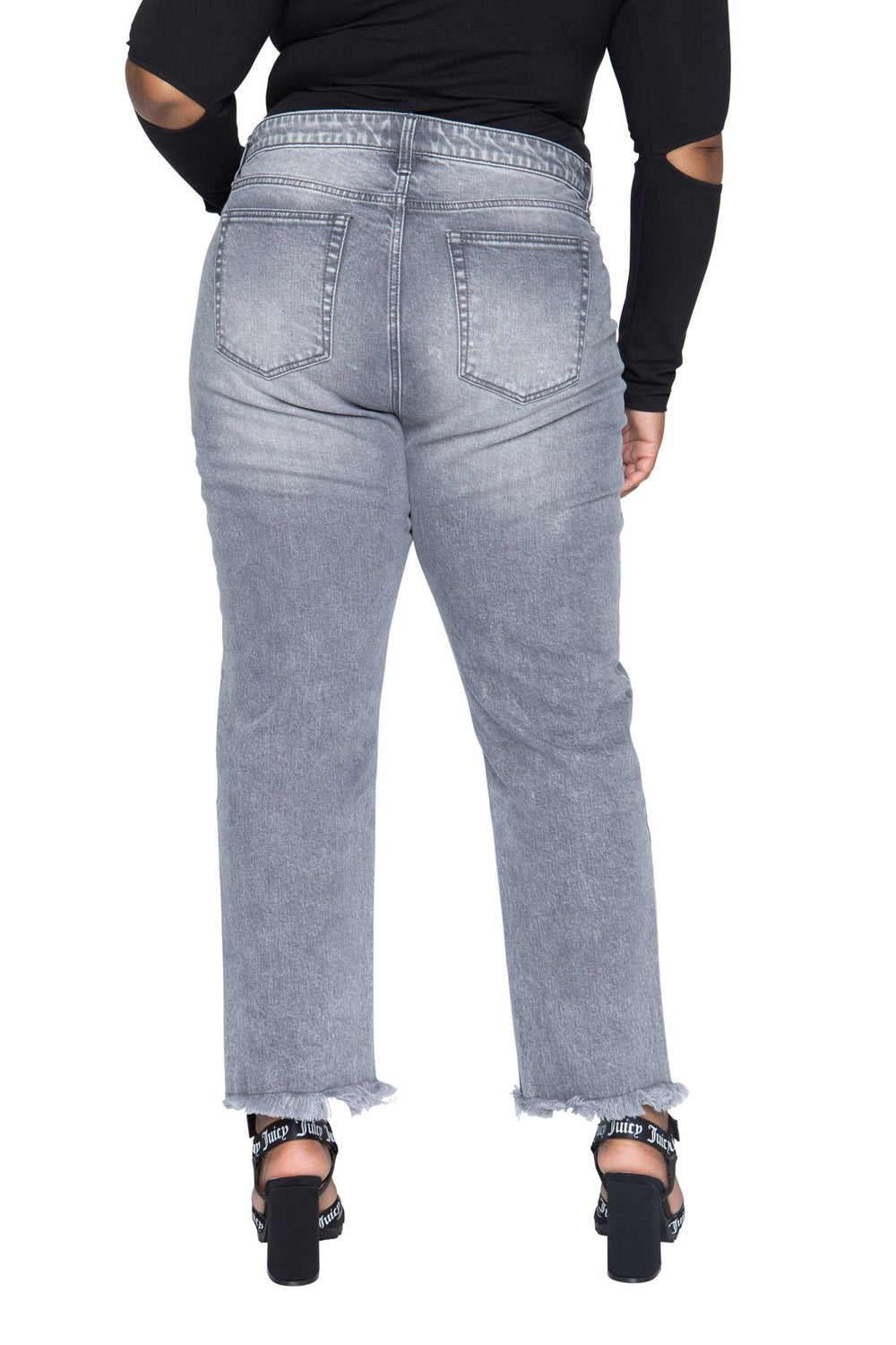 Juicy Couture Plus-Size Venice Ευθεία Leg Τζιν γυναικεια γκρι | UDAG-45109