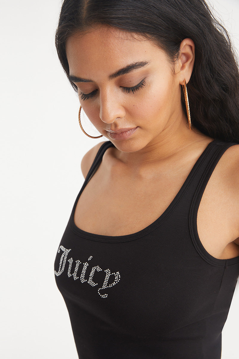 Juicy Couture Small Bling Tank Αριστος γυναικεια Liquorice | SUQJ-69538