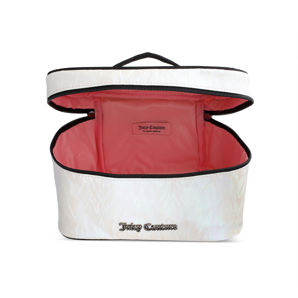 Juicy Couture Travel Makeup Train Case τσαντα γυναικεια ασπρα μαυρα | EOZJ-39251