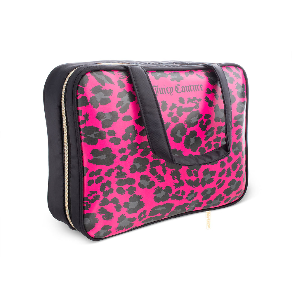 Juicy Couture Weekender Makeup τσαντα γυναικεια φουξια λεοπαρ | QUIX-26480